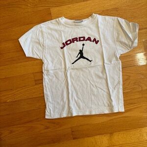 Jordan Kids White and Red Logo T-Shirt